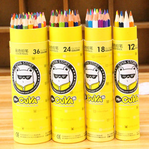 真彩彩色铅笔油性彩铅学生用专业手绘36色24色画画笔初学绘画儿童