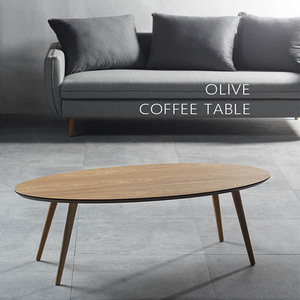 北欧实木圆形茶几小户型客厅椭圆创意小桌子现代简约日式原木茶几