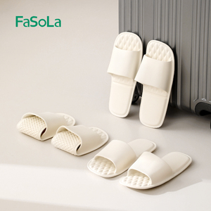 FaSoLa便携式旅行拖鞋折叠新款男女出差专用浴室洗澡防滑沙滩凉鞋