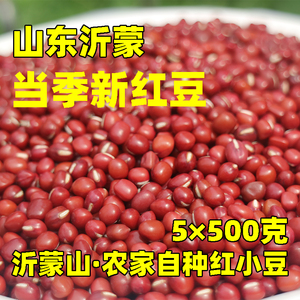 沂蒙山区新鲜红豆5斤农家自产自种新豆赤小豆小包装五谷粗杂粮