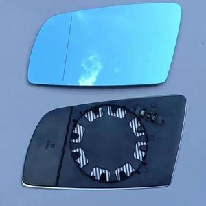 适用于宝马5系E60 E61汽车倒车镜片反光镜后视镜片白蓝玻璃带加热