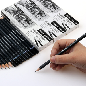 雄狮素描铅笔画画专用素描铅笔套装初学者2B绘画笔手绘素描工具美术用品专业速写制图 写生铅笔 多灰度