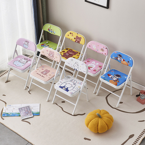 折叠椅儿童靠背餐椅小学生家用学习椅宝宝凳子简约幼儿园卡通矮凳