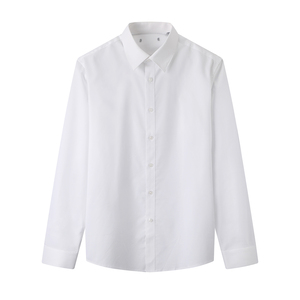 高货一线品牌剪标男装白衬衫上班工作服修身白色商务正装长袖衬衣