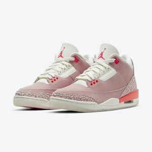 Air Jordan 3 AJ3脏粉樱花粉女神粉女子复古中帮篮球鞋CK9246-600