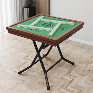 麻将桌家用折叠棋牌桌手搓简易打牌台手动方桌小型麻将牌桌子面板