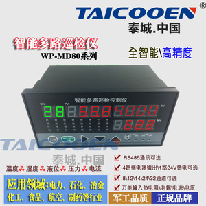 泰城仪表WP-MD80温度巡检仪8路温度采集模块PLC数据采集485通讯
