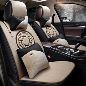 汽车内四季专用坐垫全套车上用品羊毛定制小车座位座椅套全包座套