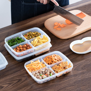 日本进口冰箱熟食保鲜盒卤味食品盒冷冻盒收纳盒肉块分装塑料盒子
