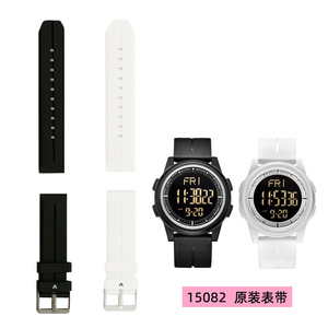 迪士尼手表表带15082原装正品通用配件白色22mm宽度橡胶电子表带
