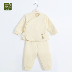 新生婴儿儿保暖衣春秋款纯棉0-3个月6宝宝和尚服拉比棉服内衣套装