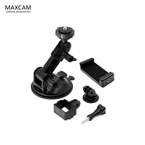 MAXCAM适用dji大疆灵眸gopro12狗11/10运动相机OSMO Pocket 2 Action4/3汽车吸盘玻璃固定车载手机支架配件