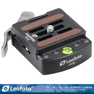 徕图Leofoto LR-50 扳扣雅佳标准方形摄影云台快装夹座