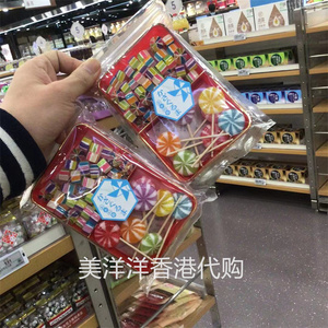 香港楼上代购日本风车金平糖果彩虹糖零食儿童水果糖100克盒装