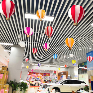 春季活动挂饰汽车4s店展厅布置装饰超市开业店铺吊顶热气球挂件