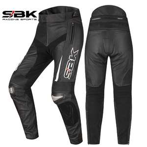 正品SBK摩托车机车皮裤 赛车裤男士钛合金防摔服骑行裤子骑士装备