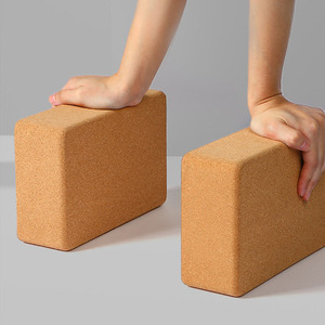 [一对装]软木瑜伽砖750g成人专用高密度正品瑜珈艾扬格辅具压腿块