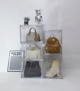 包包收纳盒神器透明柜挂袋奢侈品防尘展示柜子亚克力存放包置物架