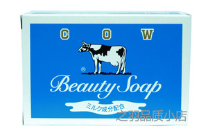 日本原装进口COW牛牌美肤香皂洁面皂沐浴皂清爽型茉莉花香85g
