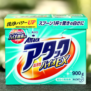日本原装进口KAO花王洗衣粉 高活性酵素强效去污迅速渗透900克