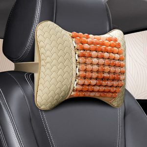 新款树脂玉石汽车头枕护颈枕车用骨头枕颈椎颈部枕头靠枕一个座椅
