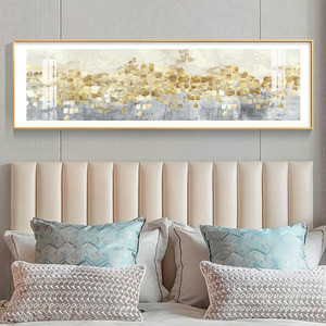 美式抽象挂画客厅背景墙壁画温馨大气横幅卧室床头现代简约装饰画