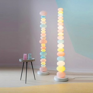 糖果串串彩虹落地灯创意马卡龙彩色卧室台灯玻璃客厅堆堆糖氛围灯
