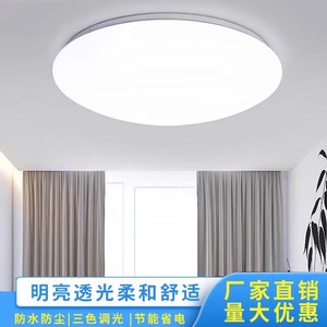 公工牛吸顶灯LED超亮家用客厅卧室厨房灯具圆形楼梯阳圆灯面包灯