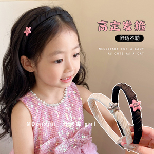 韩国儿童高级星星发箍女童洋气气质全包布头箍不勒头小学生碎发卡