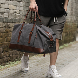 旅行包男士手提帆布短途旅游行李包大容量旅行袋男款行李袋健身包