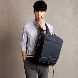 韩国EXIT休闲背包时尚青年男生双肩包学生书包防水笔记本电脑包