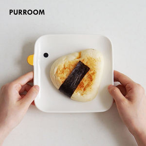 PURROOM原创人用家用可爱小鸡陶瓷方碟盘日式甜品盘刺身盘寿司盘