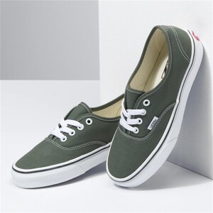 VANS 范斯 Authentic 绿色低帮AUT男女鞋休闲帆布板鞋VN0A5HZS9GF