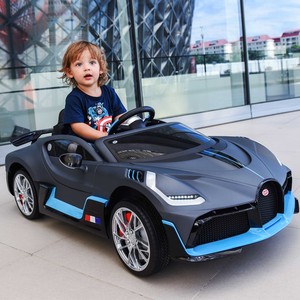 布加迪儿童电动汽车四轮遥控宝宝玩具车可坐人超大号男女小孩跑车
