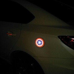 神盾局特工标志 复仇者联盟 美国队长 加油 油箱盖 创意车贴