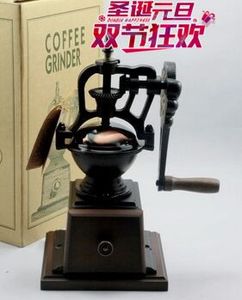 台湾CTC9273-B古典铸铁花手柄手摇磨豆机 咖啡豆可调粗细粉研磨机