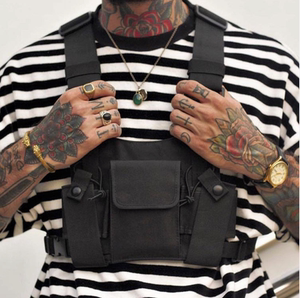 Kanye Radio Harness chest Rig DJ Bag Pack Pouch Holster Vest