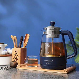 龙邦煮茶器自动茶炉家用红茶壶蒸汽烧水壶迷你养生壶蒸煮茶壶保温