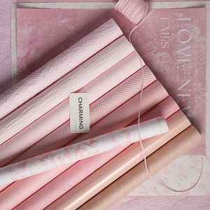 十三花材母亲节浪漫粉色系列包花纸花束材料情人节鲜花包装纸