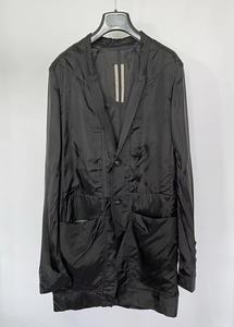 Rick Owens 2023春夏 黑色系扣女士薄款长款西装外套 RP01B4760