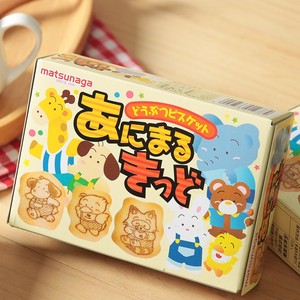 日本进口零食品松永Matsunaga动物造型迷你饼干35g酥性饼干小脆饼