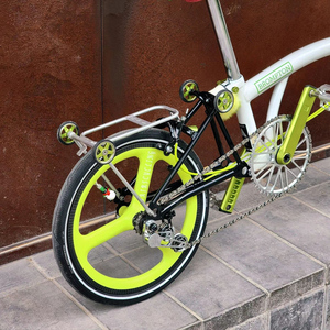 扶摇 349碳纤维轮组适用brompton小布折叠自行车改装配件三刀轮组