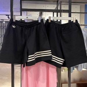Adidas阿迪达斯短裤男女三叶草透气运动裤宽松休闲裤纯棉针织夏季