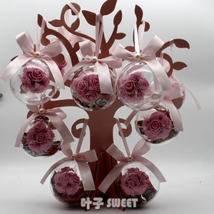 爱情树婚礼糖盒套装水晶透明球形结婚喜糖盒子婚庆喜礼物包装 A1