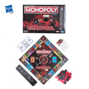 孩之宝Monopoly地产大亨大富翁强手棋漫威英雄DEADPOOL死待桌游