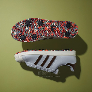 Adidas阿迪达斯SUPERSTAR GOLF鞋男士新款时尚高尔夫球鞋有钉子