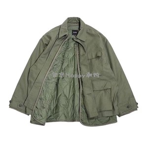 BEAMS M65军事风 复古宽松 四袋工装夹克 内胆棉服休闲外套男女潮