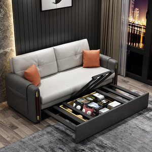 1.4米科技布沙发床办公室午休1.2米两用多功能小户型2023年新款