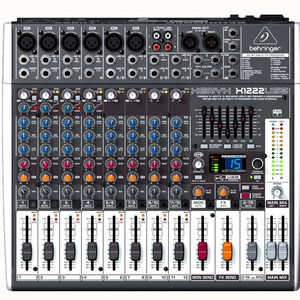 BEHRINGER/百灵达 X1222usb输入调音台麦克风前置放大器均衡器