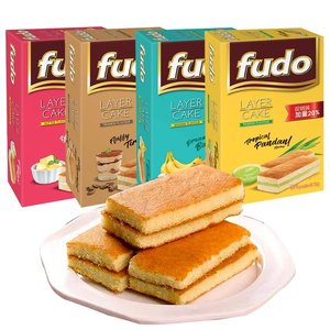 1H13-1马来西亚进口 Fudo福多蛋糕营养早餐糕点 休闲零食 108g